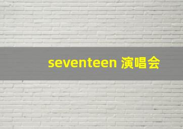 seventeen 演唱会